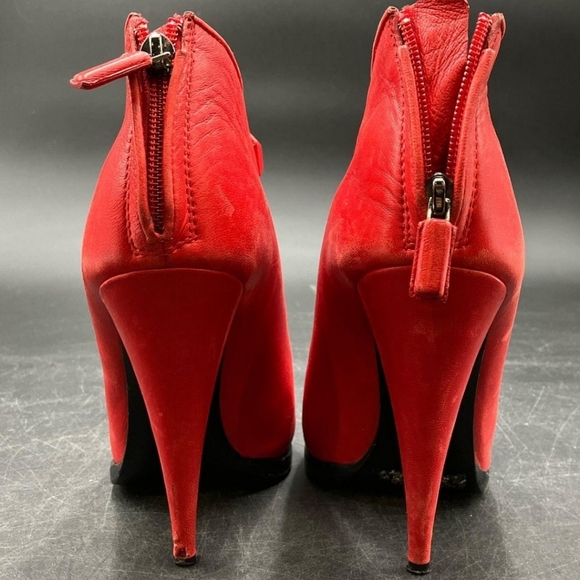 Givenchy red ankle boots Stiletto heel - Picture 5 of 9